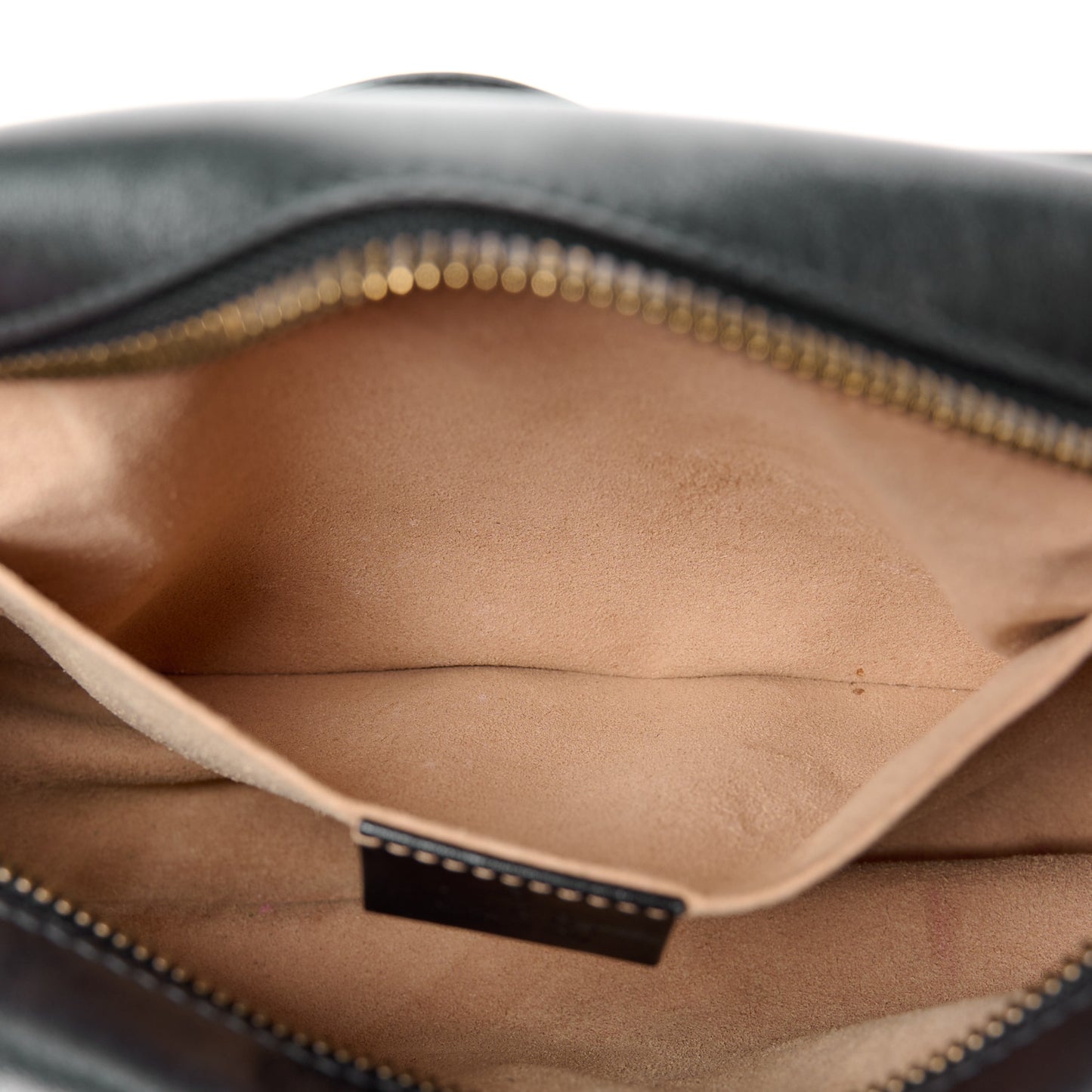Calfskin Matelasse Small GG Marmont Chain Shoulder Bag Black