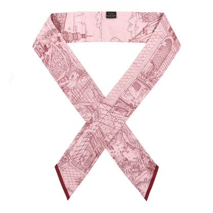 Hermes Silk Le Grand Prix du Faubourg Maxi Twilly Slim 1 of 3