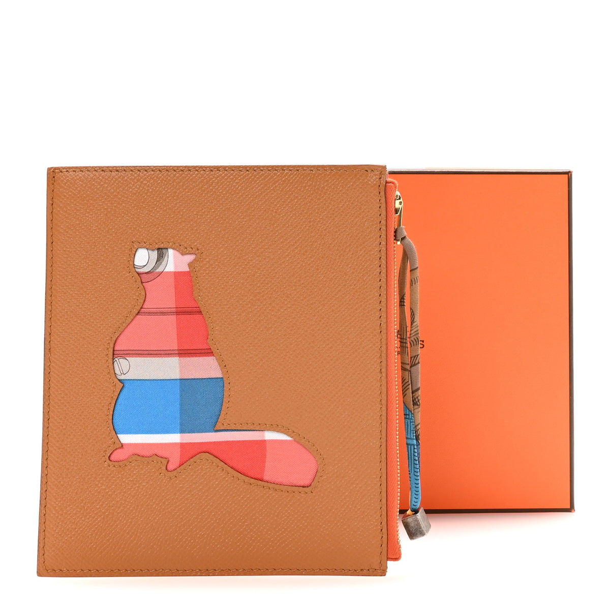 Epsom Swift Petit H Beaver Flat Case  Multicolor