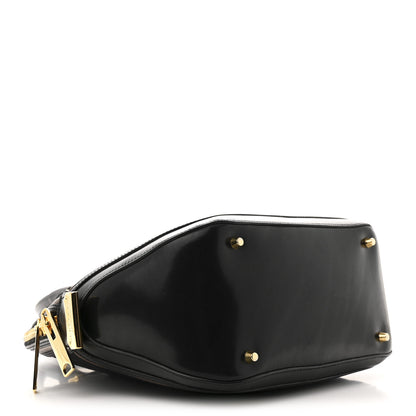 Burberry Prorsum Check Jacquard Orchard Bowling Bag Gold Black 4 of 13