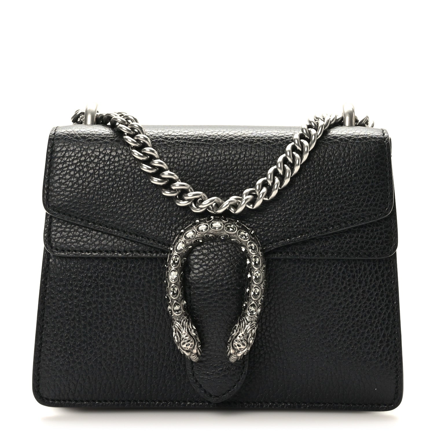 Gucci Calfskin Mini Dionysus Shoulder Bag Black 1 of 10