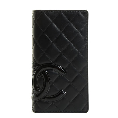 Chanel Calfskin Quilted Cambon Yen Wallet Black 1 of 10