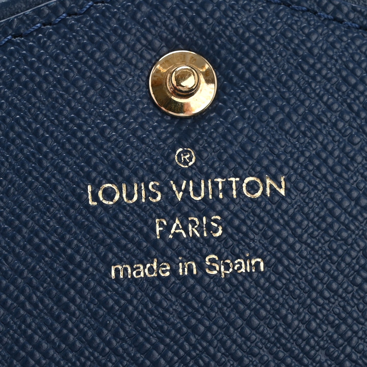 Monogram Jacquard Denim Sarah Wallet Bleu