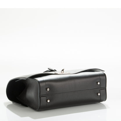 Givenchy Grained Calfskin Small Shark Lock Satchel Black 4 of 7