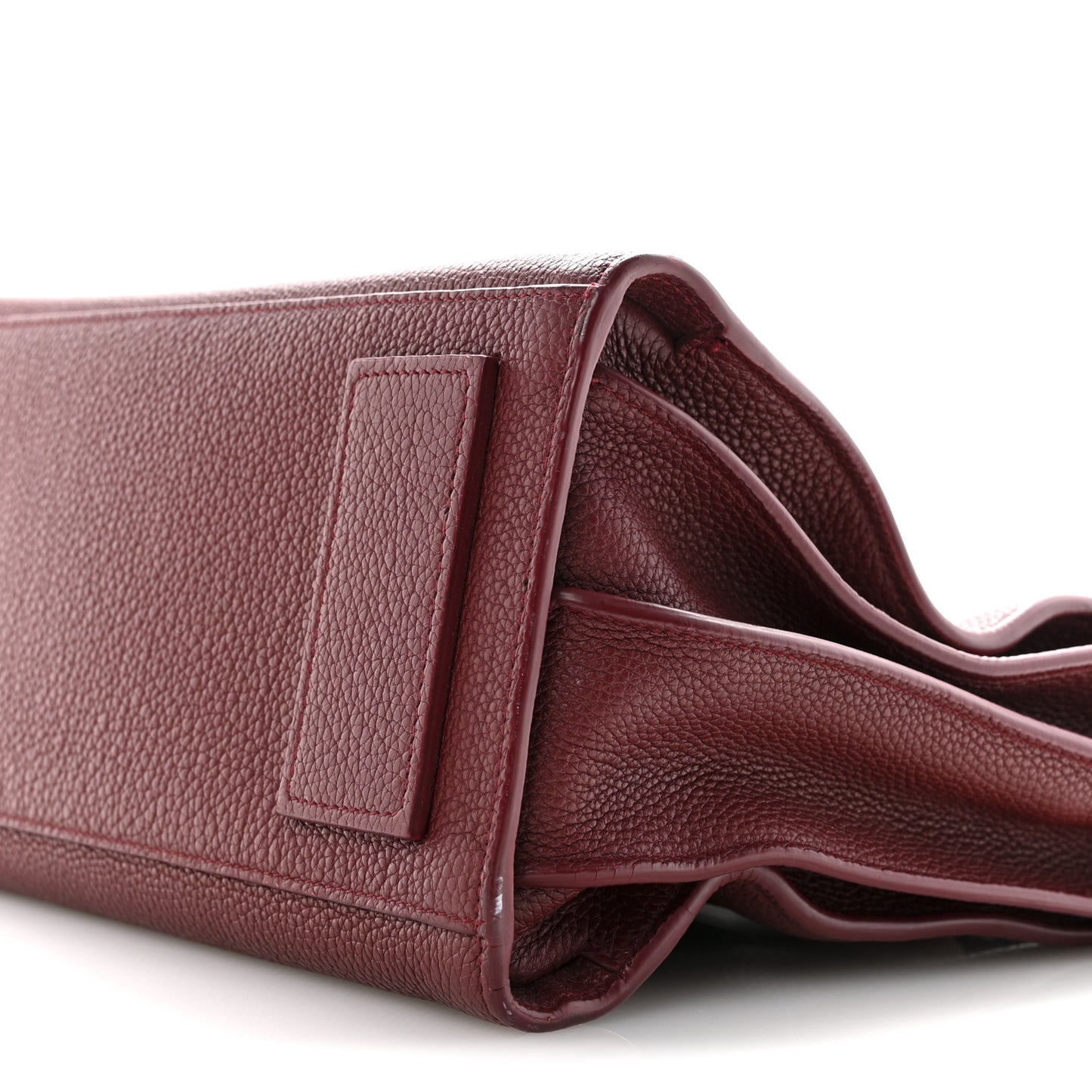 Grained Calfskin Small Supple Sac De Jour Dark Pallisandre