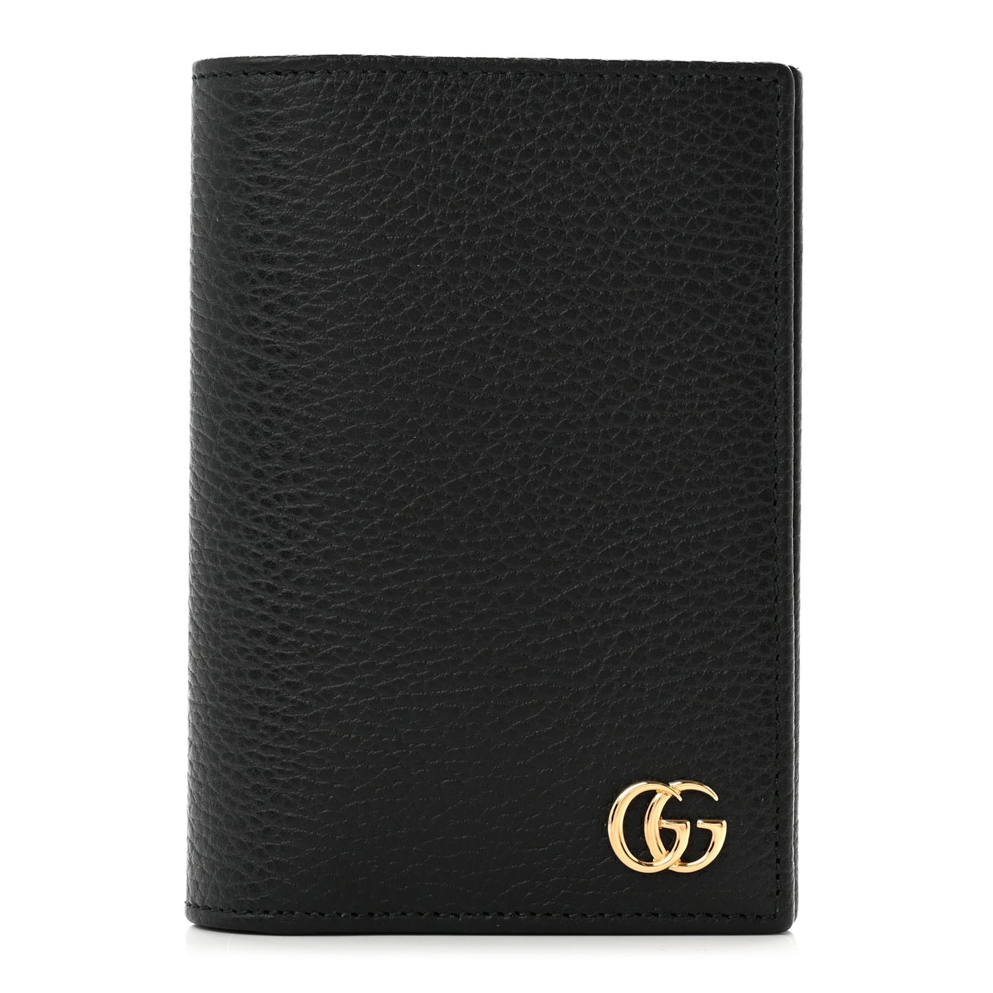 Calfskin GG Marmont Passport Case Black