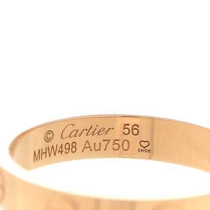 Cartier 18K Yellow Gold 3.5mm LOVE Wedding Band Ring 56 7.5 4 of 5