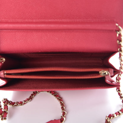 Chanel Grained Calfskin Quilted Cuba Square Wallet On Chain WOC Pink 5 of 8