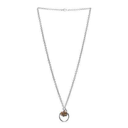 Gucci Sterling Silver Bamboo Horsebit Pendant Necklace 3 of 6