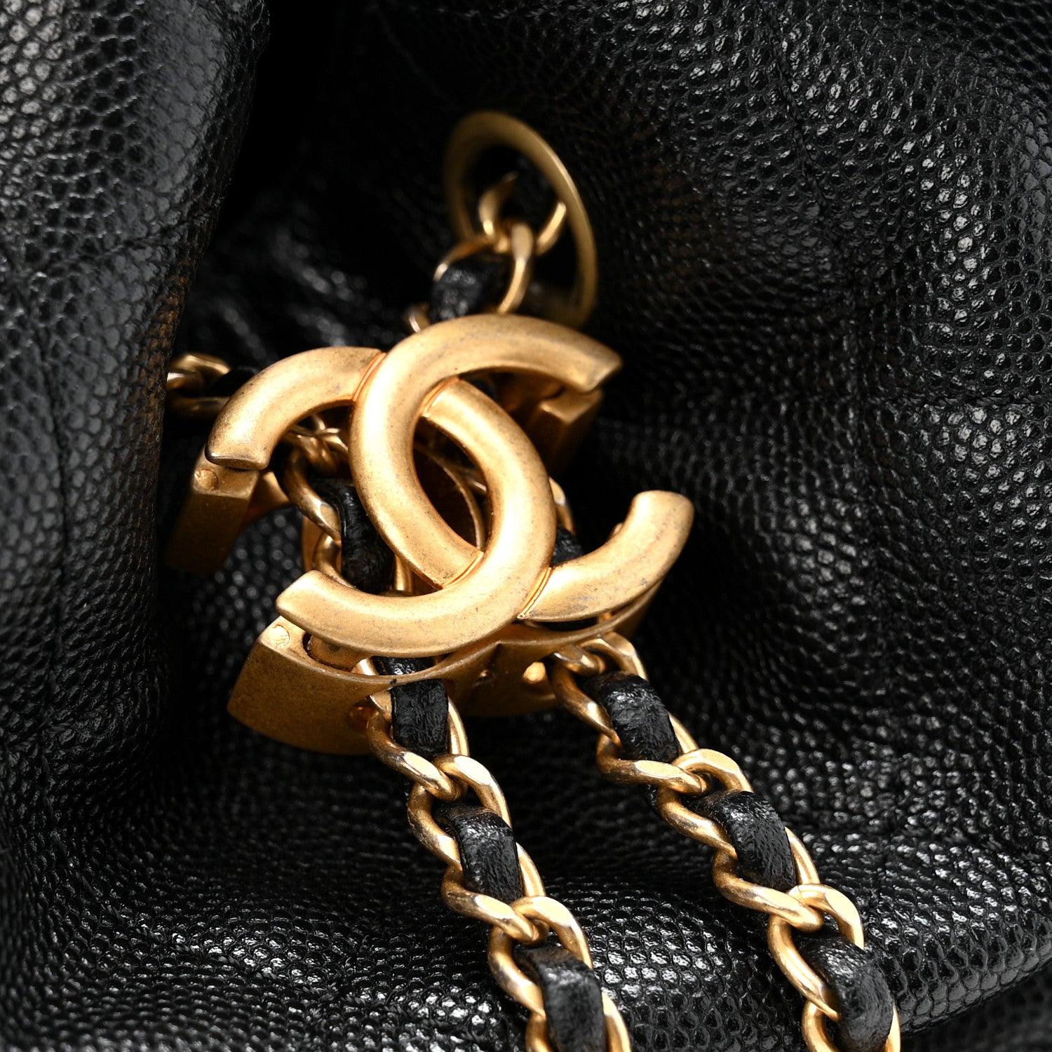 Chanel Caviar Quilted Small Chanel 25 Handbag Black 12 of 14