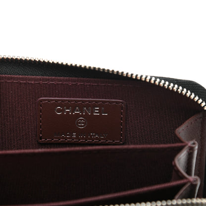 Chanel Caviar Quilted Zip Coin Purse Black 6 of 7