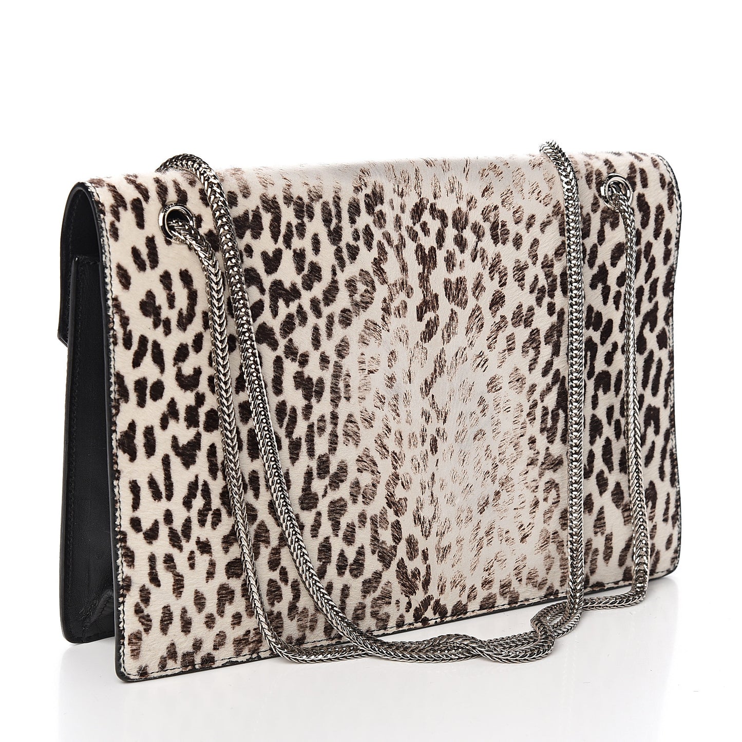 Calf Hair Calfskin Snow Leopard Medium Betty White Black