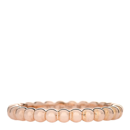 Van Cleef & Arpels 18K Rose Gold Medium Perlee Ring 58 8.25 1 of 5