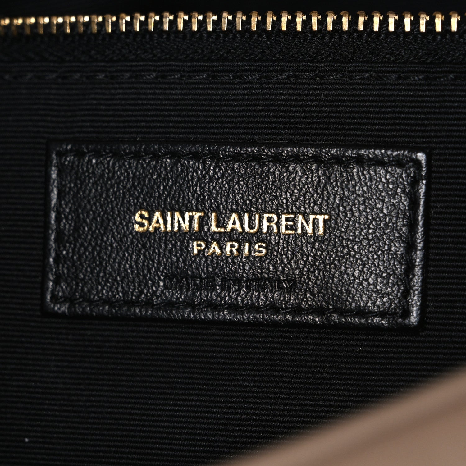 Saint Laurent Lambskin Quilted Small Loulou Puffer Monogram Chain Satchel Dark Beige 6 of 10
