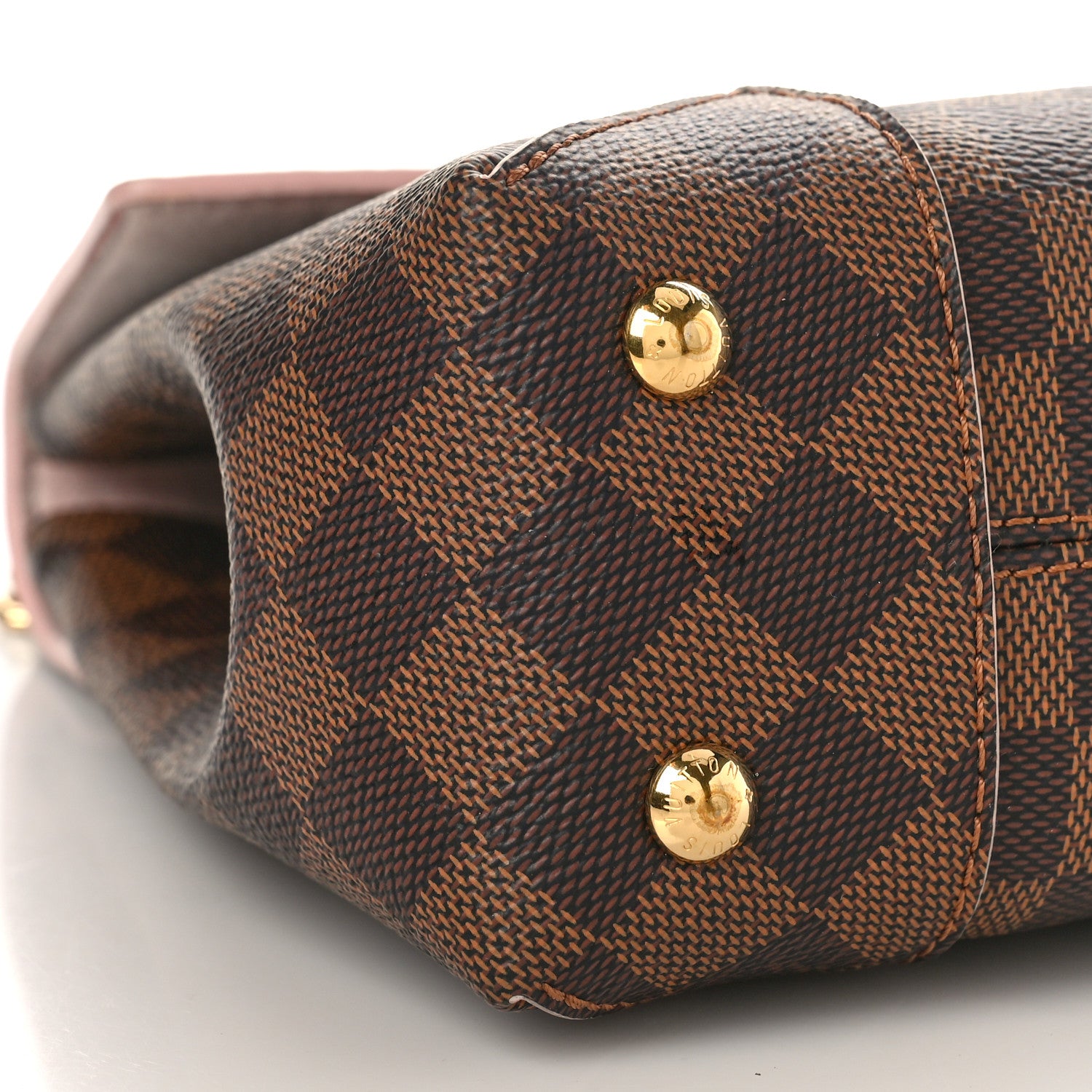 Louis Vuitton Damier Ebene Caissa Clutch Rose Ballerine 7 of 8