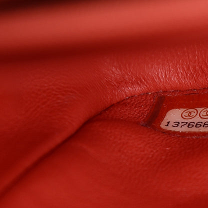 Chanel Lambskin Quilted Maxi Single Flap Light Red 7 of 10