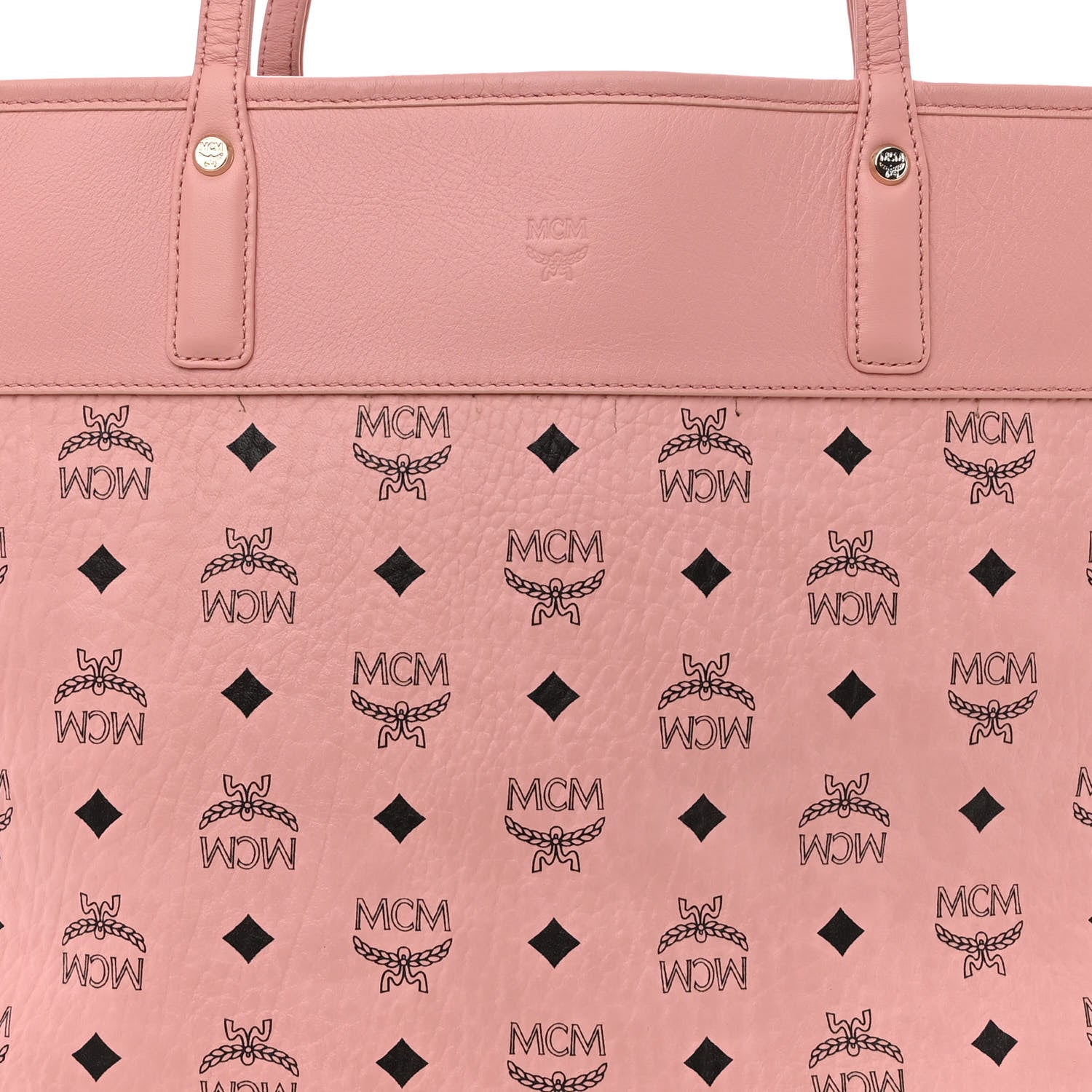 MCM Visetos Aren Tote Soft Pink 7 of 12