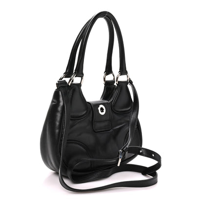 Prada Nappa Soft Padded Re-Edition 2002 Moon Bag Black 3 of 9