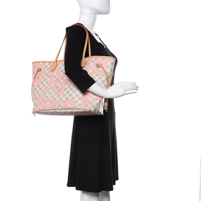 Louis Vuitton Damier Azur Tahitienne Neverfull MM 2 of 14