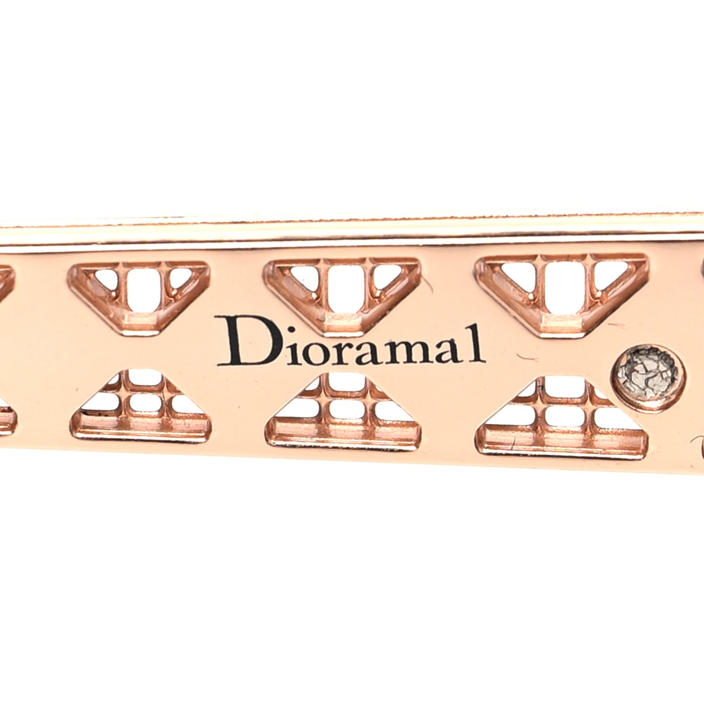 Metal Diorama 1 Sunglasses Gold