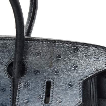 Hermes Ostrich Birkin 30 Bleu Roi 20 of 25