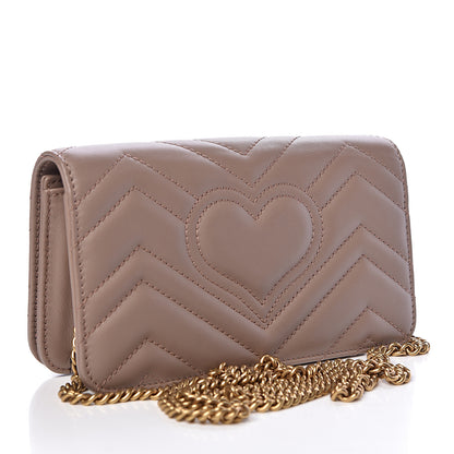 Gucci Calfskin Matelasse GG Marmont Mini Bag Porcelain Rose 3 of 11