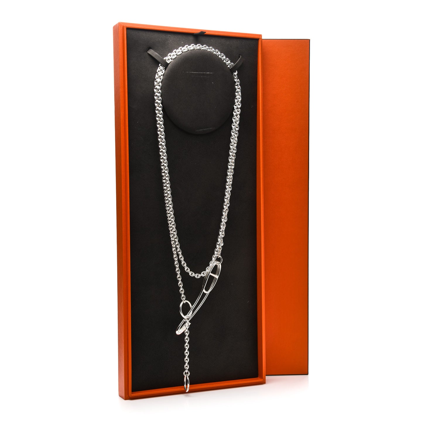 Sterling Silver Chaine d'Ancre Punk Long Necklace