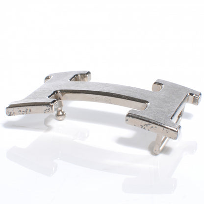Hermes Brushed Palladium 32mm H Belt Buckle 5 of 5
