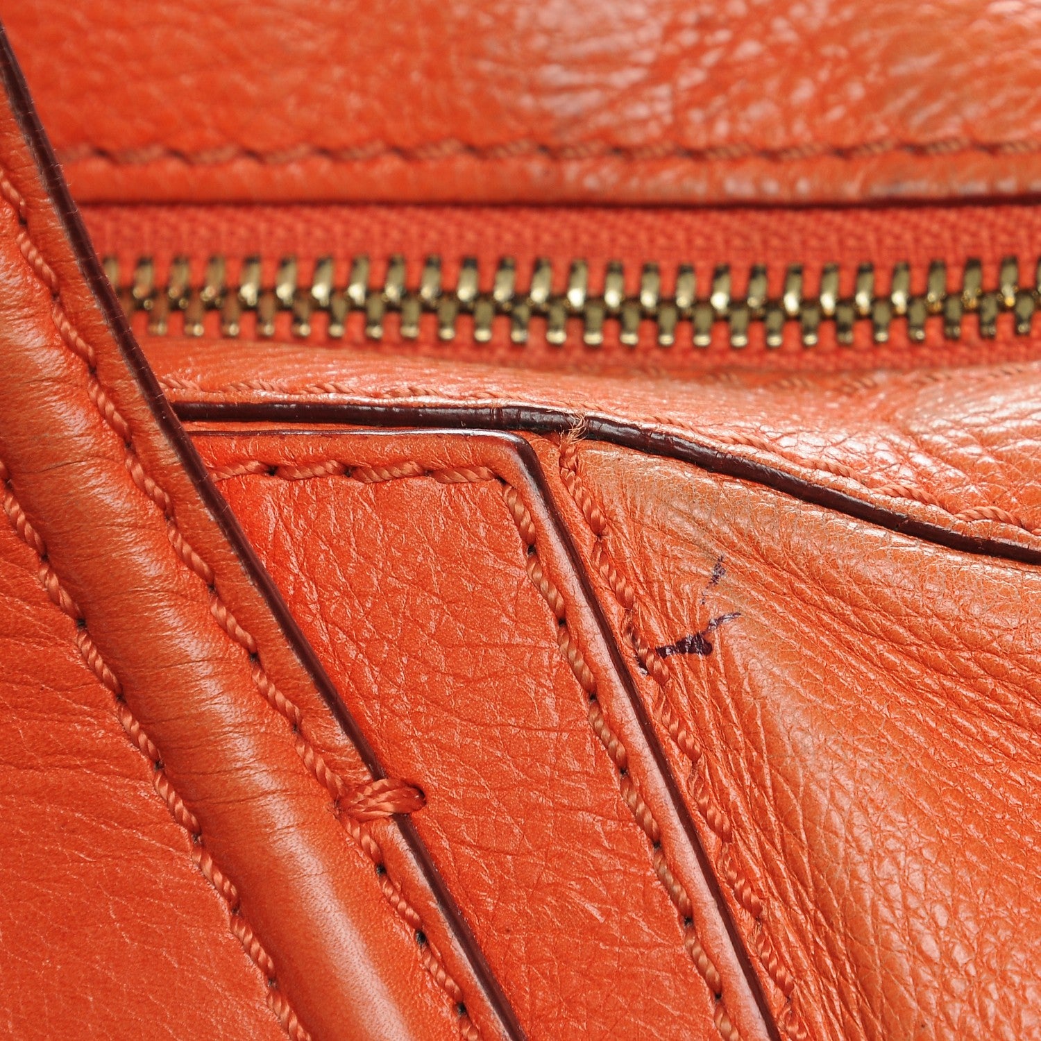 Givenchy Sugar Goatskin Medium Nightingale Orange 10 of 12