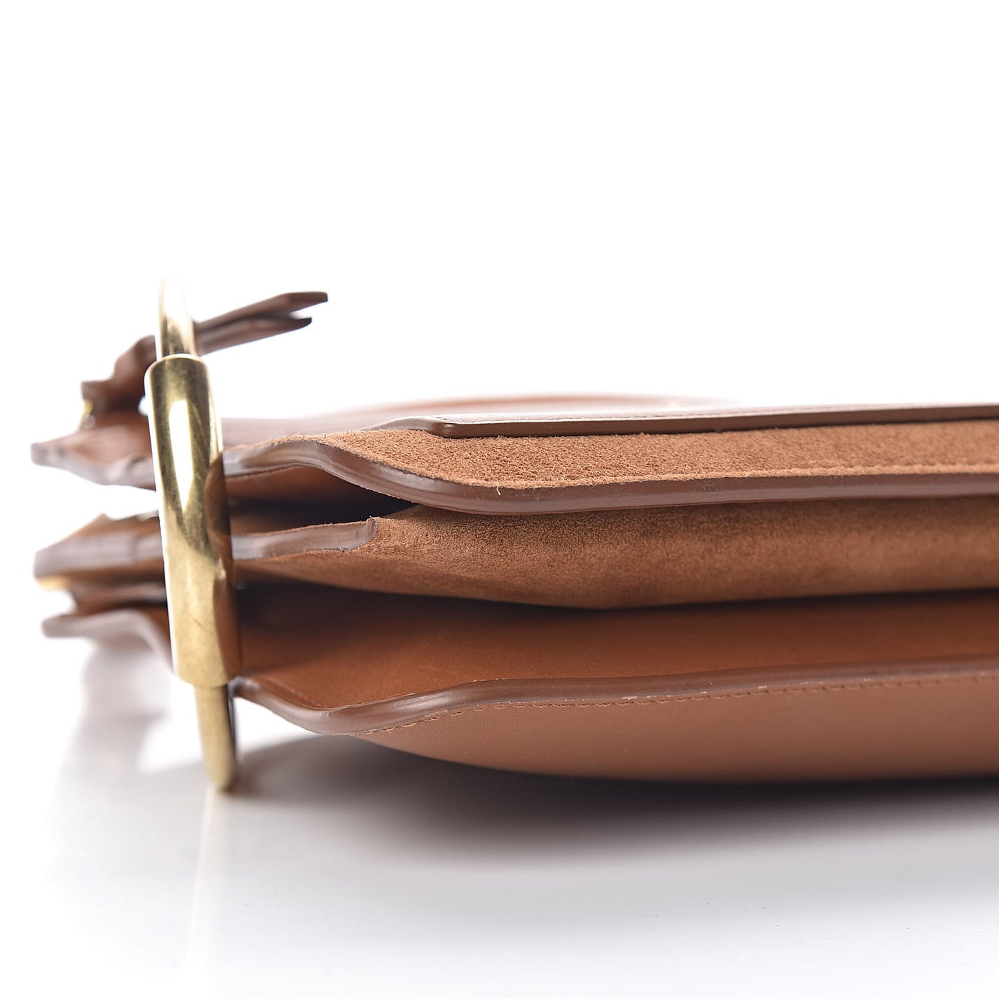 Calfskin Suede Mini Roy Bag Caramel