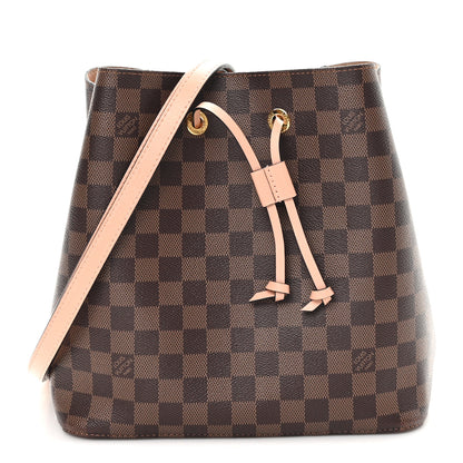 Louis Vuitton Damier Ebene Neonoe MM Venus Pink 1 of 11