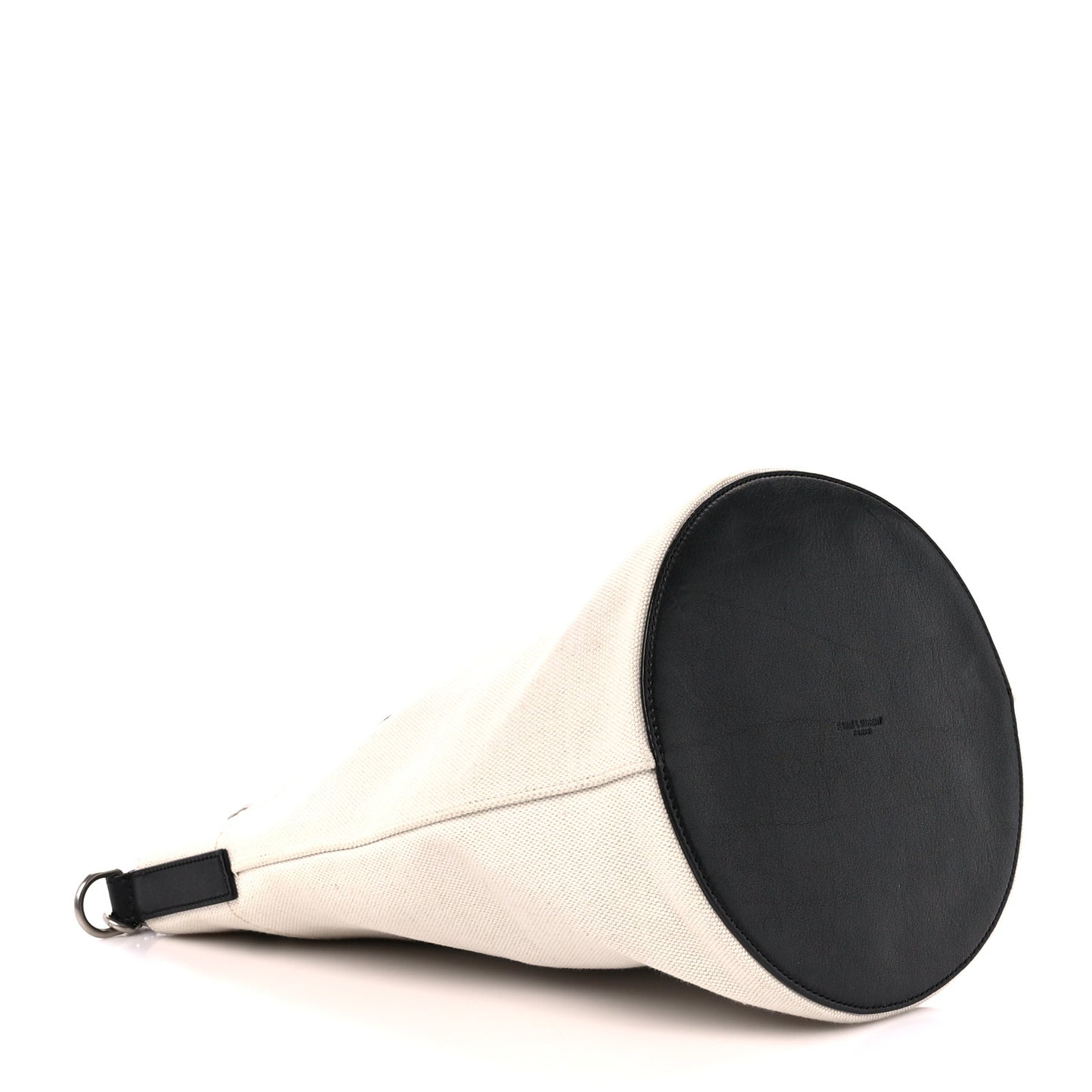 Linen Calfskin Rive Gauche Bucket Bag Greggio Natural
