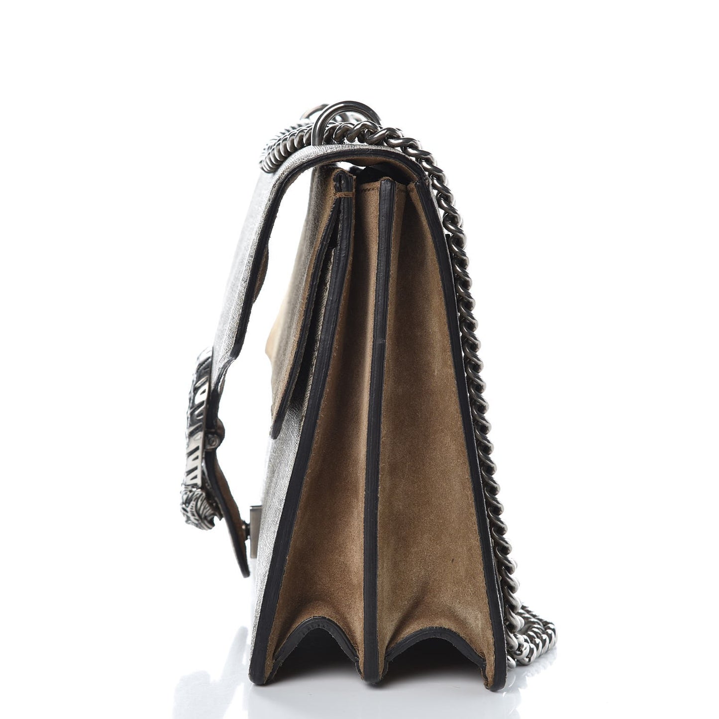 GG Supreme Monogram Medium Dionysus Shoulder Bag Taupe