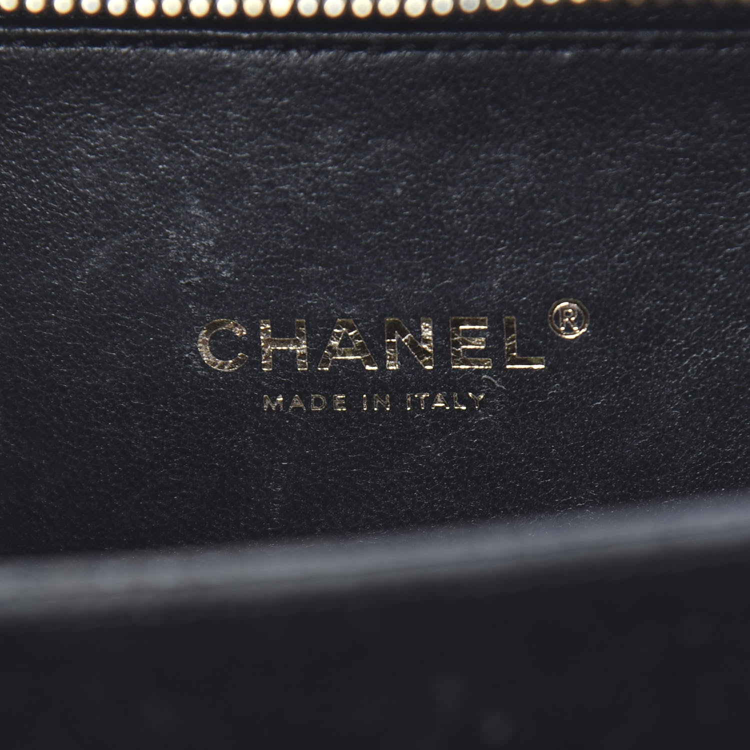Chanel Caviar Quilted Small CC Filigree Vanity Case Black 6 of 10