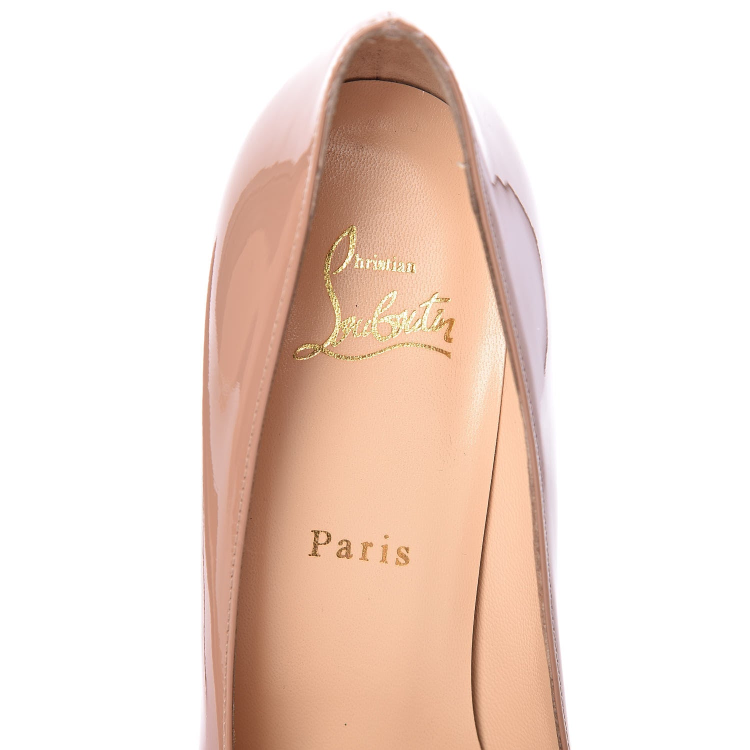 Christian Louboutin Patent New Simple 100 Pumps 38.5 Nude 7 of 11