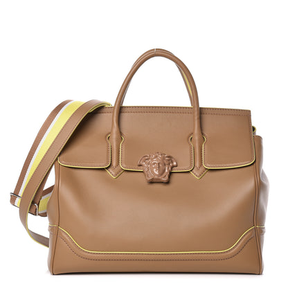 Versace Calfskin Large Palazzo Empire Bag Beige 1 of 16