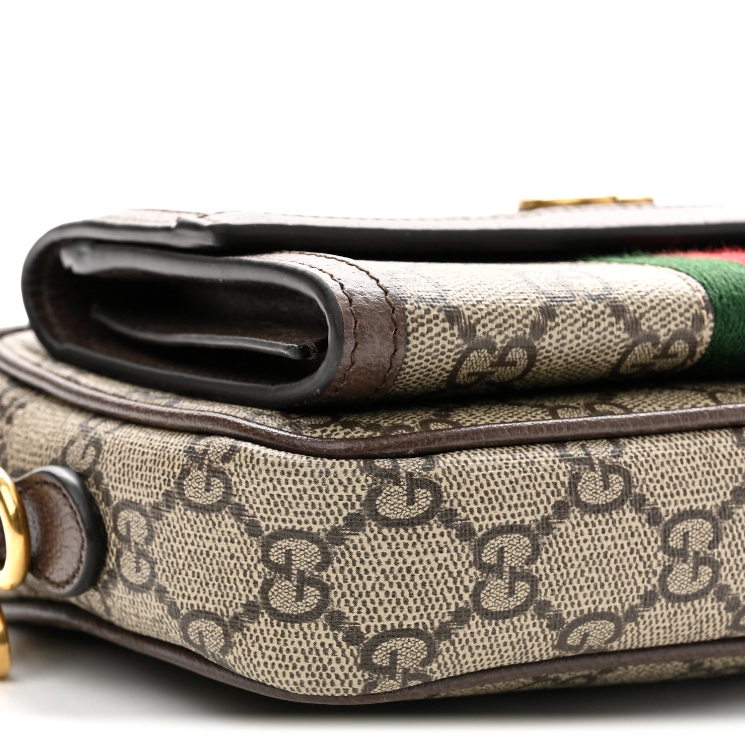 Gucci GG Supreme Monogram Web Mini Ophidia Bag Beige Ebony 9 of 12