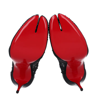 Christian Louboutin X MAISON MARGIELA Rete Patent Strass Bridiela Una 100 Pumps 37.5 Black 7 of 9