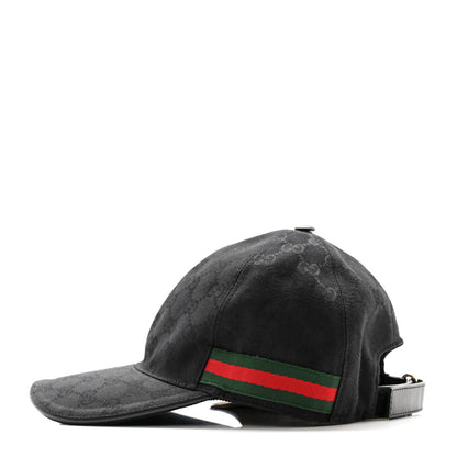 Gucci Monogram Web Baseball Hat XS Black 4 of 9