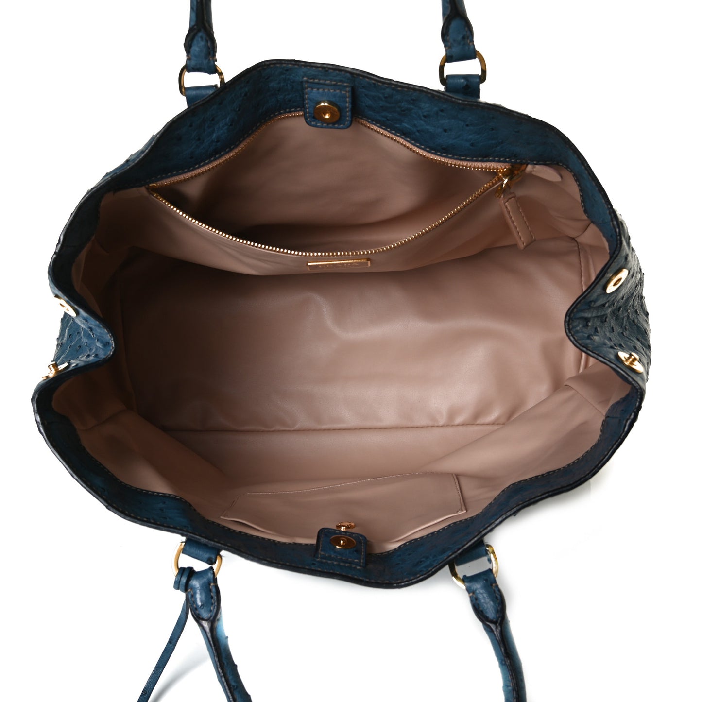 Ostrich Executive Tote Cobalto