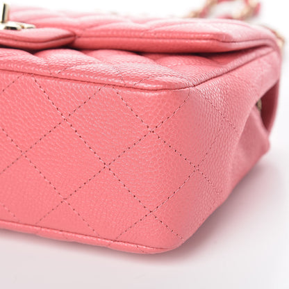 Chanel Iridescent Caviar Quilted Mini Rectangular Flap Pink 9 of 10