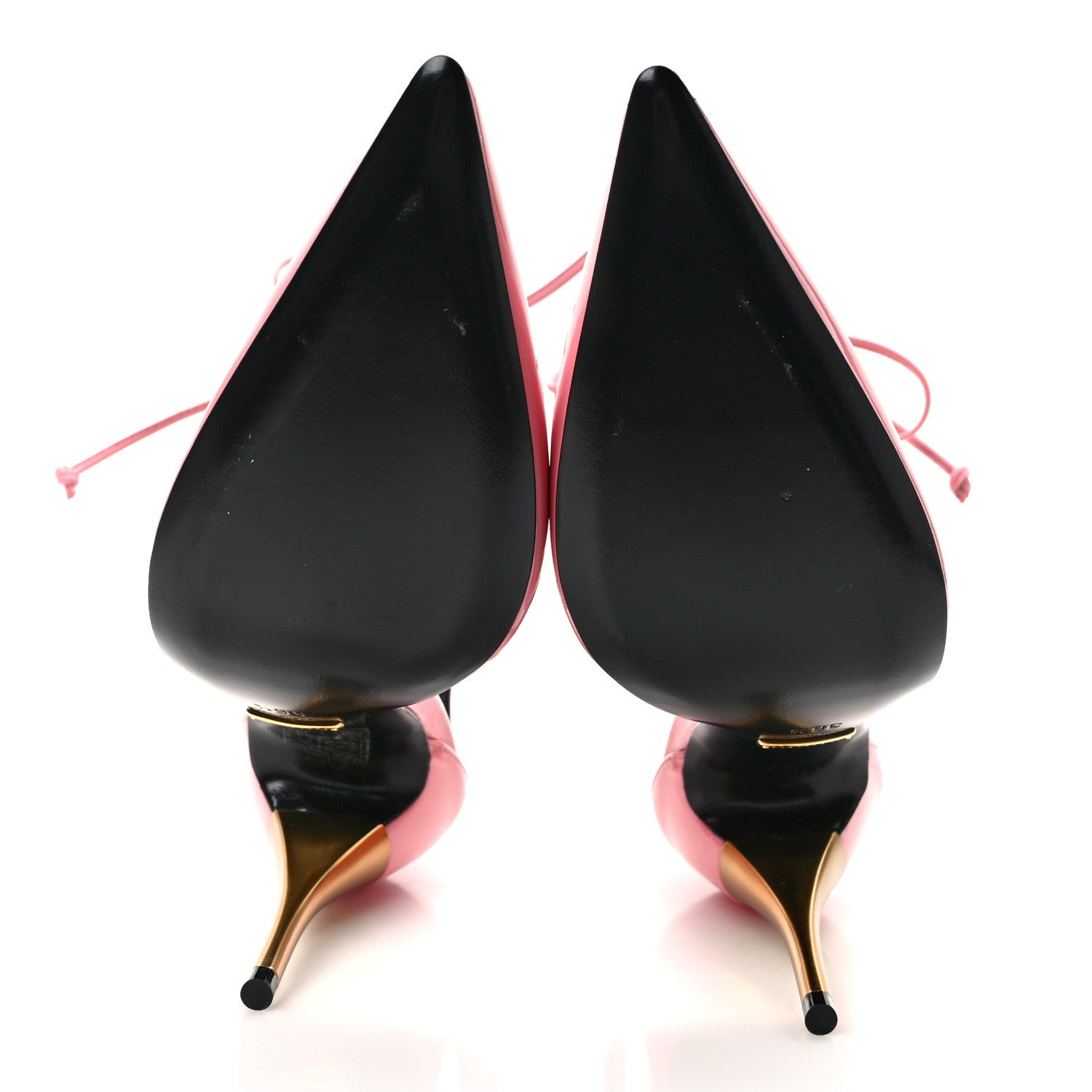 Gucci Vitello Vernice Soft Nappa Priscilla Ankle Cuff Pumps 36.5 Butterfly Pink 5 of 7