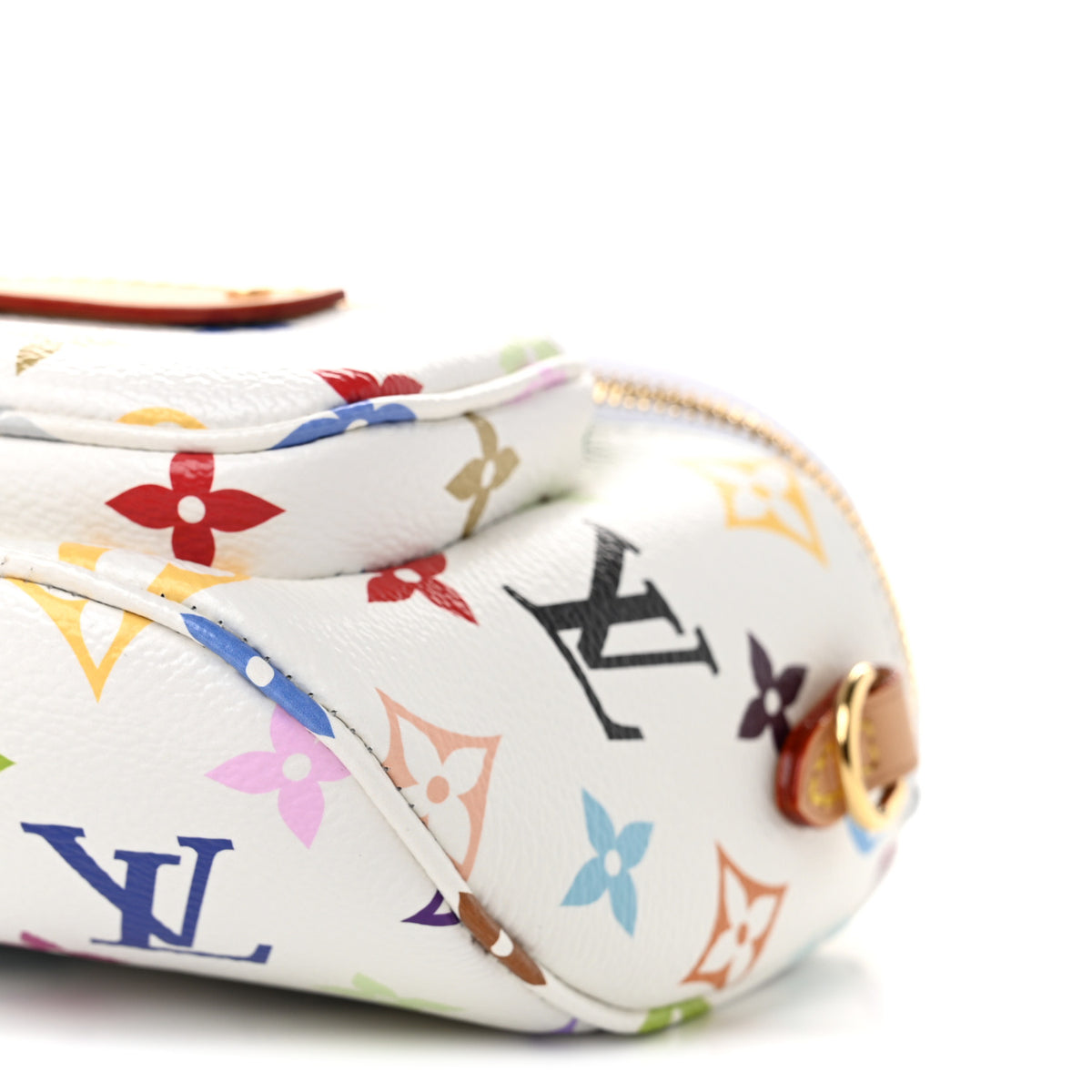 LV X TM Monogram Multicolor Mini Bumbag White