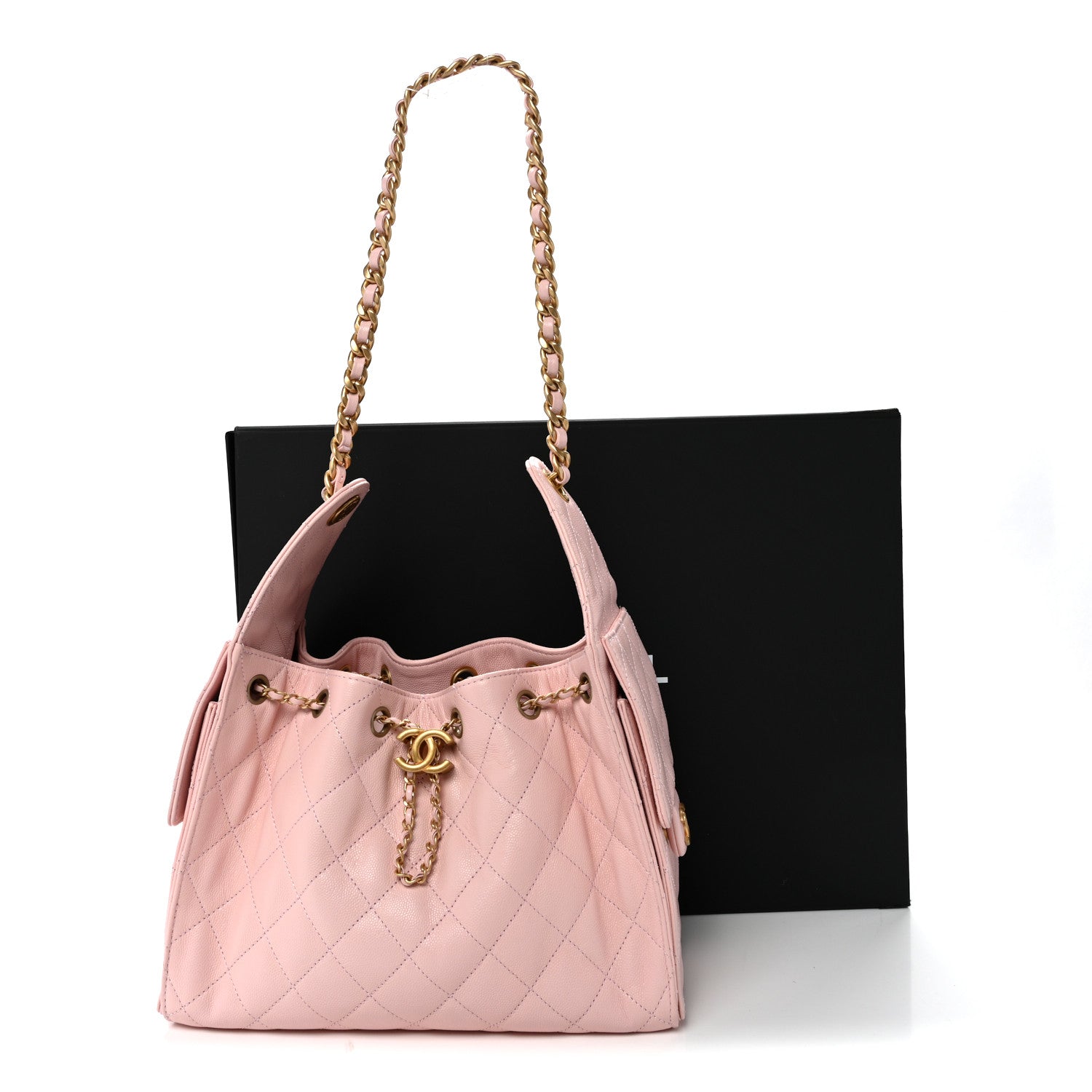 Chanel Caviar Quilted Small Chanel 25 Handbag Light Pink 10 of 10