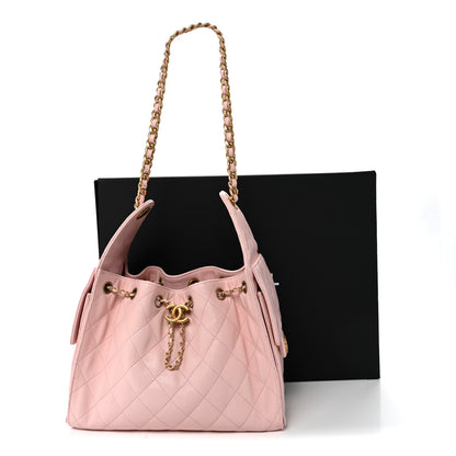Chanel Caviar Quilted Small Chanel 25 Handbag Light Pink 10 of 10
