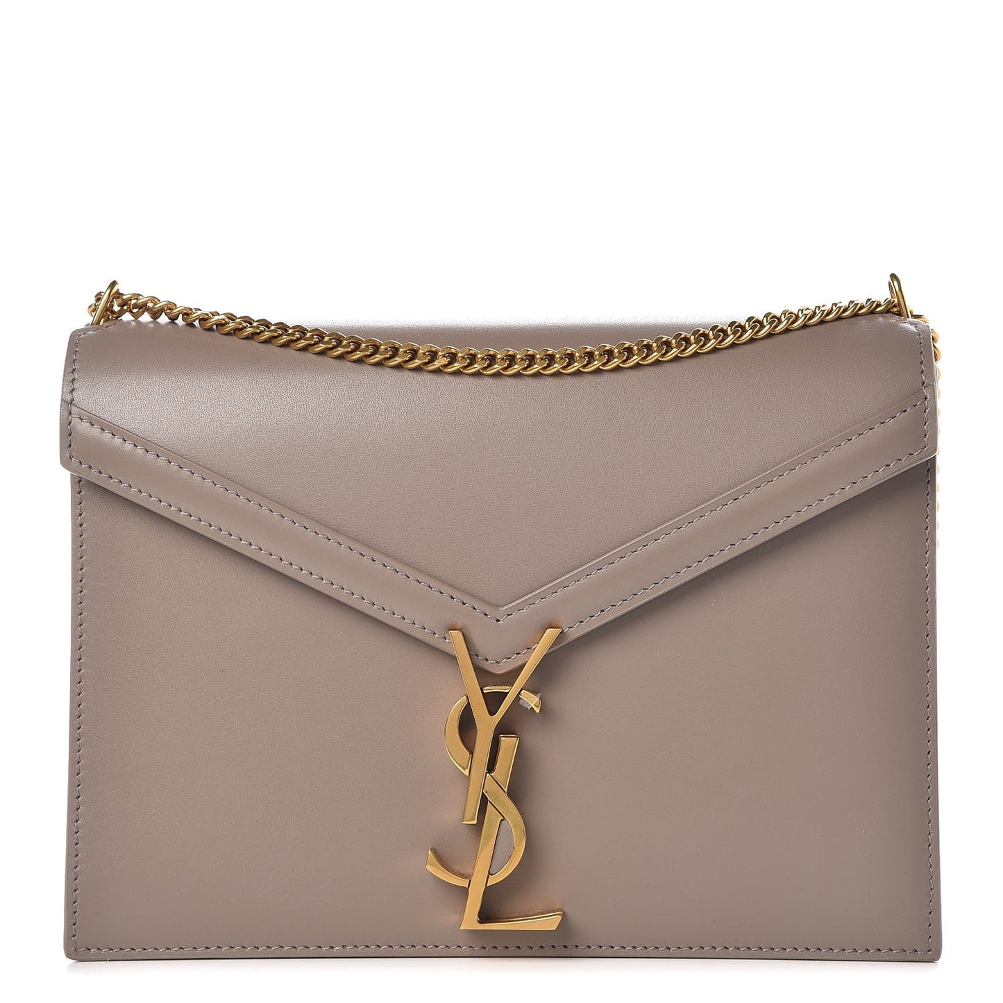 Calfskin Monogram Cassandra Clasp Bag Mink Rouge Legion