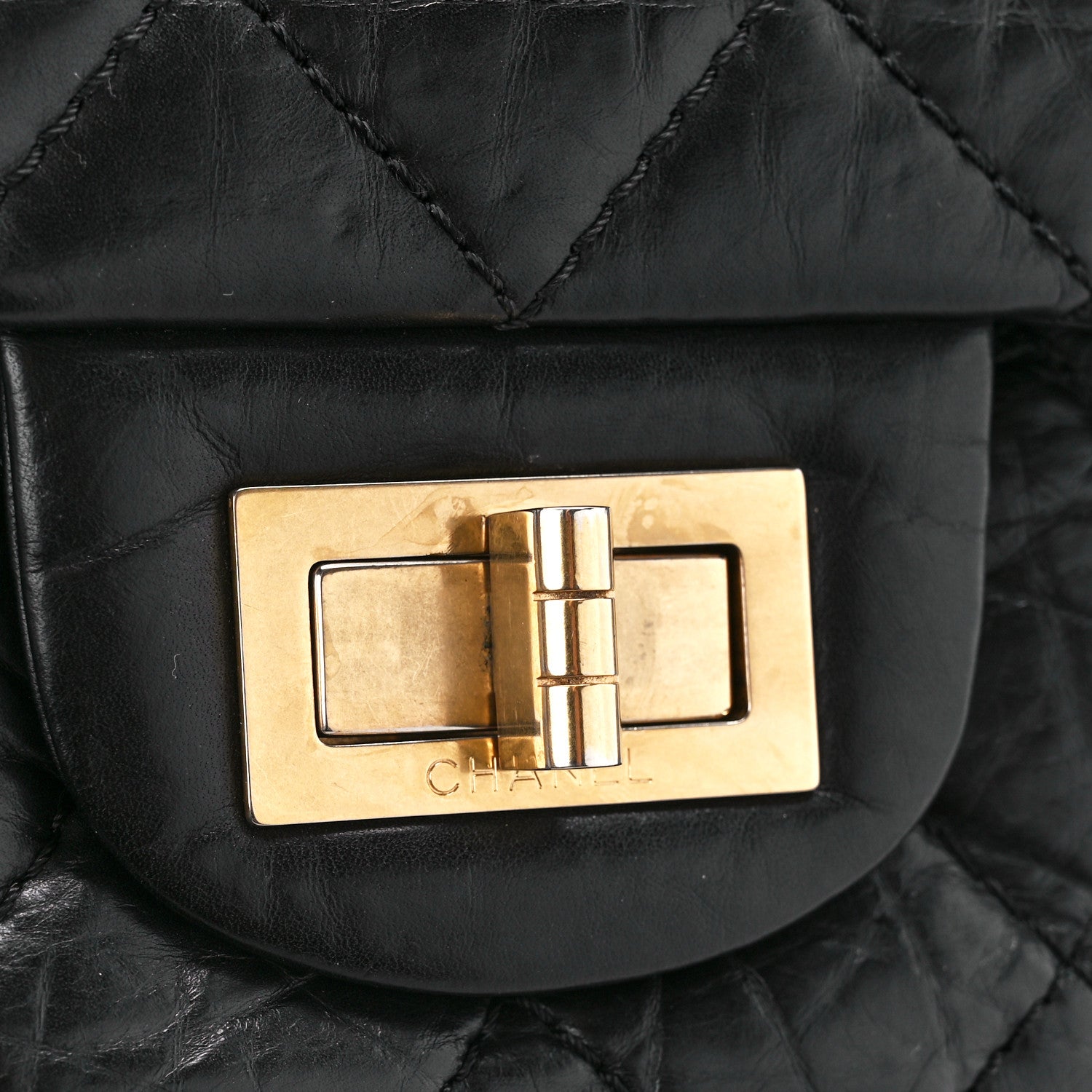 Chanel Aged Calfskin Quilted 2.55 Reissue 227 Flap Black 8 of 12