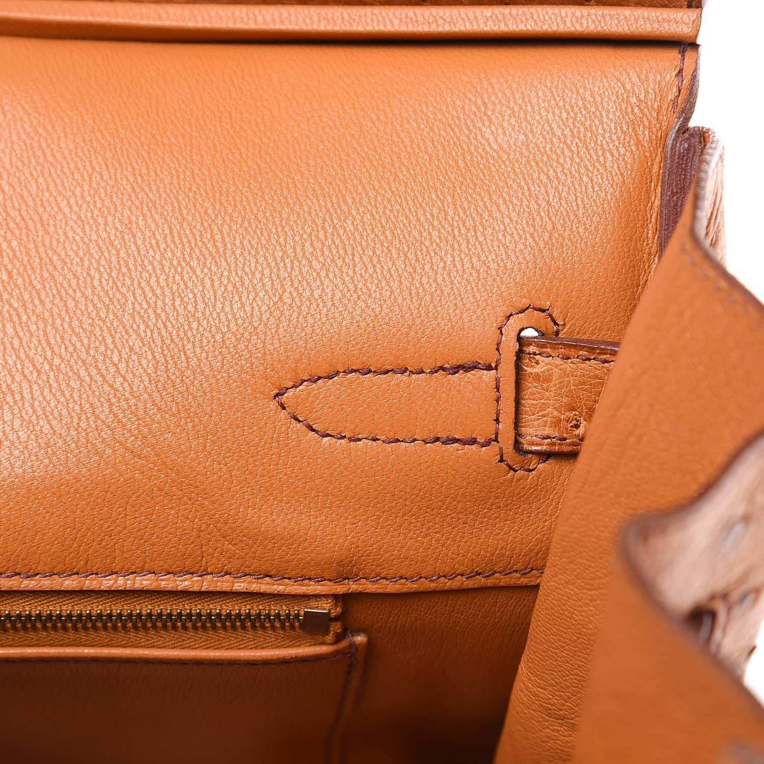 Hermes Ostrich Birkin 35 Gold 19 of 38