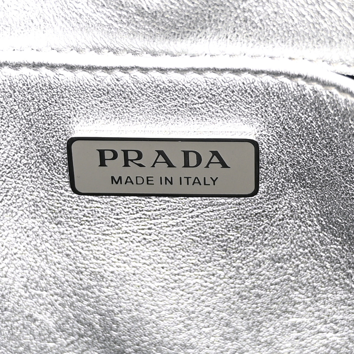 Prada Spazzolato Cleo Shoulder Bag Argento 6 of 11