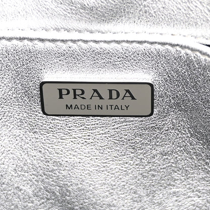 Prada Spazzolato Cleo Shoulder Bag Argento 6 of 11
